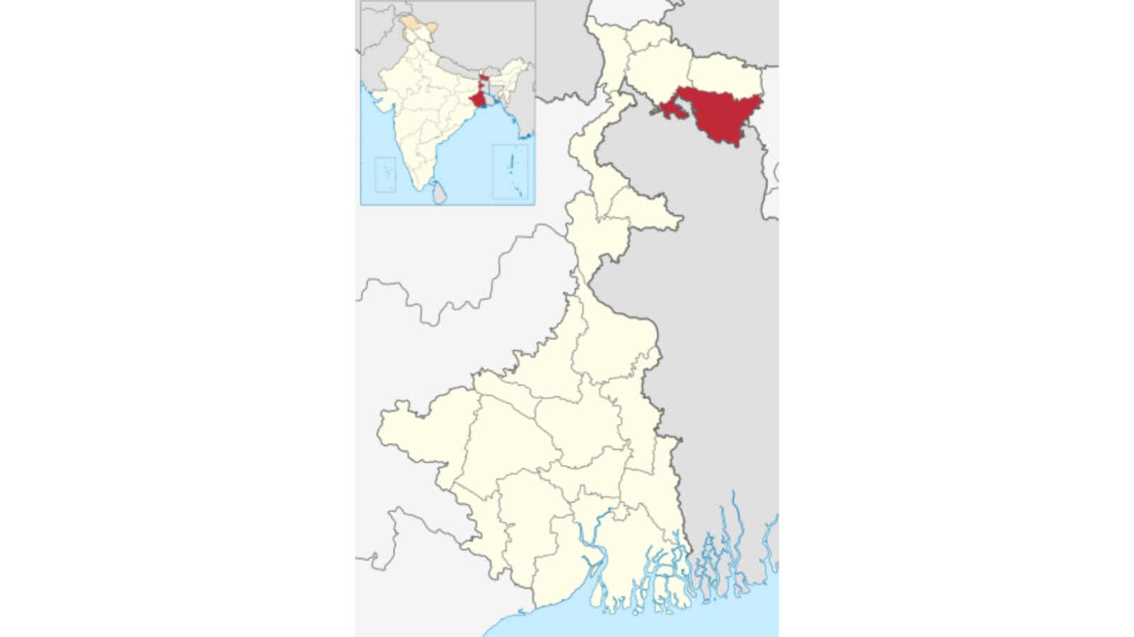 মানচিত্রে কোচবিহার